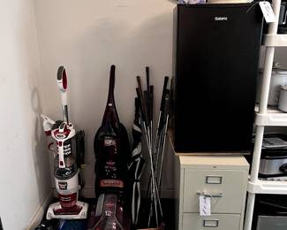 vaccuum cleaners, golf clubs