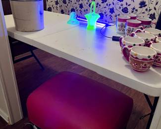 uranium glass, Christmas, Marshall Pottery