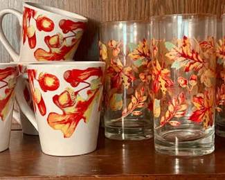 334 Fall Cups Glasses