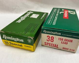 Two Boxes of Remington .38 Special