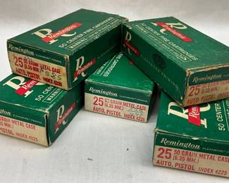 Remington .25 Auto 50 Grain Metal Case