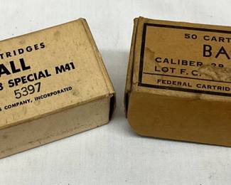 Two Boxes of .38 Special M41