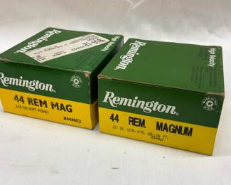 Two Boxes of Remington .44 Remington