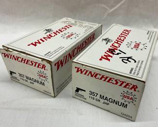 Two Boxes of Winchester 357 Magnum