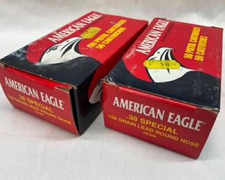 Two Boxes of American Eagle .38 Special