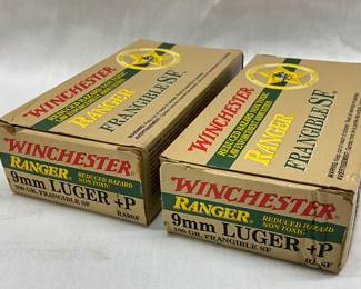 Two Boxes of Winchester Ranger 9mm