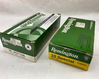 Two Boxes of Remington .38 Special