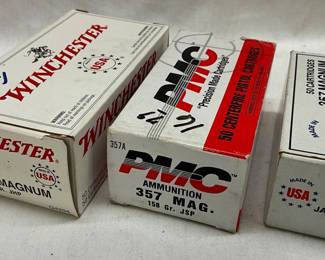 Boxed .357 Magnum Ammunition: