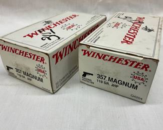 Two Boxes of Winchester .357 Magnum