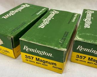 Three Boxes of Remington .357 Magnum