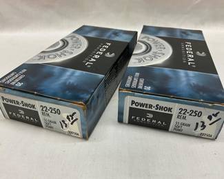 Two Boxes of Federal Power-Shok 22-250