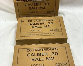 .30 M2 Ball Cartridges, Lot LC 42252