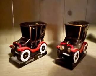 Ceramic Chevrolet bookends