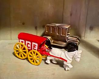 Vintage cast iron toys