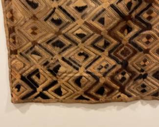 Vintage Antique Kuba Raffia Cloth
