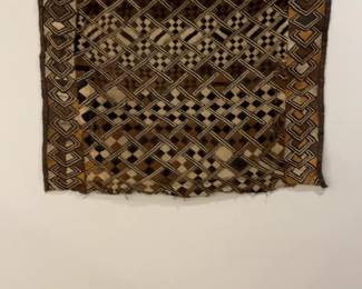 Vintage Antique Kuba Raffia Cloth