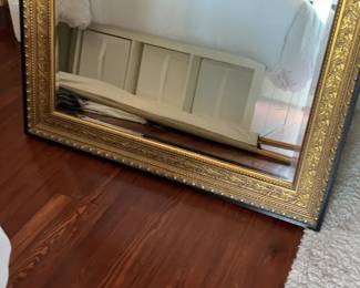 Framed Gold Mirror