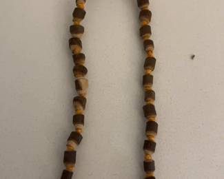 Antique Wooden Bead Necklaces
