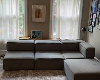 Modular Sectional Sofa with Ottoman