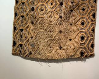 Vintage Antique Kuba Raffia Cloth