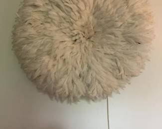 African Juju Feather Headdress