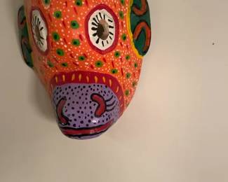 Hand-Painted Folk Art Mask