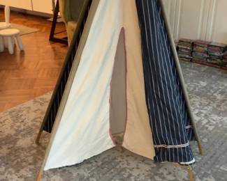 Children's Striped Teepee Tent