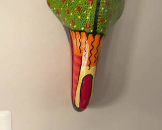 Hand-Painted Wooden Mask