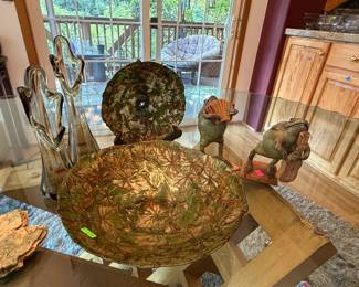 Vintage Glassware. L.E. Smith, Toad Art