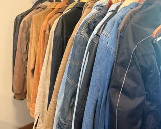 Vintage 90's leather and jean jackets