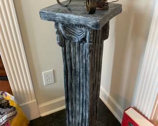 #12 Black Distressed Ceramic Fern Stand - 11 square x 36 $30.00