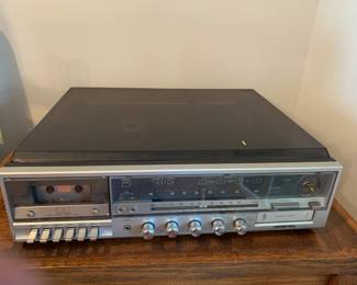 #33 Sound Design Stero w/Turntable, Cassette player and 8 Track Player w/2 speakers $25.00
