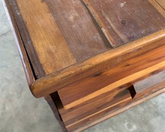 #146 Cedar Chest (as is hinge and side) - 47x20x21 $30.00