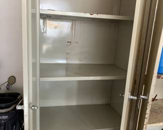 #149 Metal 4 Shelf Storage Cabinet (has key as in condition) 30x18x76 $25.00
#150 Metal 4 Shelf Storage Cabinet (has key as in condition) 30x18x76 $25.00