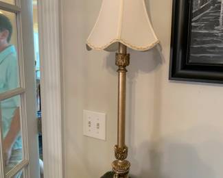 #42 Candlestick 30" Lamp w/metal Base $25.00