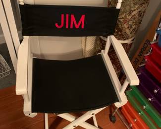 #56 White Wood Directors Chair $25.00