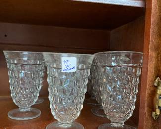 #171 Whitehall Set of 8 Water/Tea Glasses $20.00