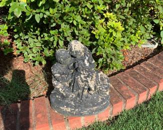 #133 Concrete Statue of Lady and Man - 13" Tall $30.00