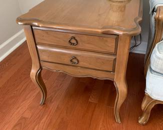 #17 French Provencial End Table w/1 drawer - set of 2 - 21x30x22 $150.00
