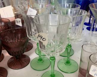 #190 St. George "Glendale" Wind Glasses 6 7/8" - 5 pc $20.00