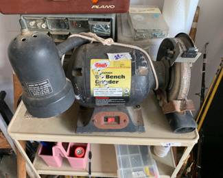 #161 Quality Double Bench Grinder - 6 inch (as is rust/use) $24.00