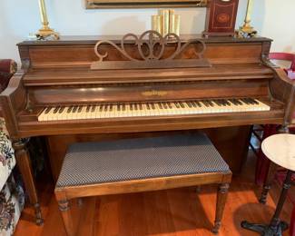 #37 Chickering Studio Piano w/stool - You Move $50.00