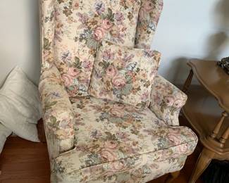 #21 Pink/Sage Green /Flowered Tapestry wingback Chair $60.00
#22 Pink/Sage Green /Flowered Tapestry wingback Chair $60.00