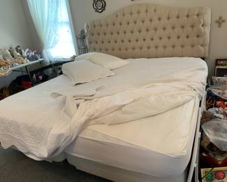 #99 King Size Mattess/Twin Boxsprings (Mattress is totally encased in a cover) $75.00