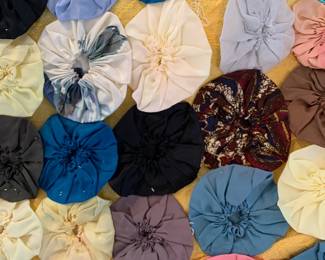 #212 Polyester Round Wheel Quilt - 62x60 (as is) $50.00