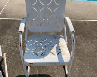 #129 Vintage Bouncy Chair w/flowers on Back $75.00