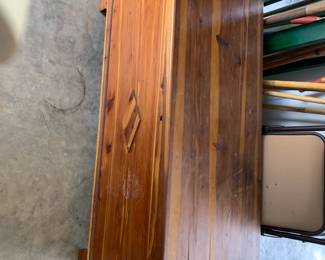 #146 Cedar Chest (as is hinge and side) - 47x20x21 $30.00