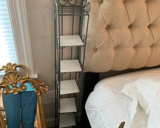 #102 7 Shelf Metal Stand w/tile - 6"x48"Tall $25.00