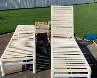#130 Aluminum Chaise Loungers $65.00 each