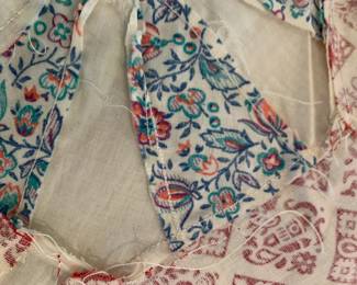 #211 Scrappy Machine Pieced Spinning Top Quilt Top - 74x84 $75.00